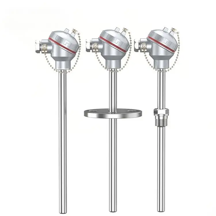 Temperature Sensor PT100 100C 200C 500C Transducer 4-20mA 0-10V 0-5V M20*1.5 30mm 50mm OEM/ODM Stainless Steel IP65