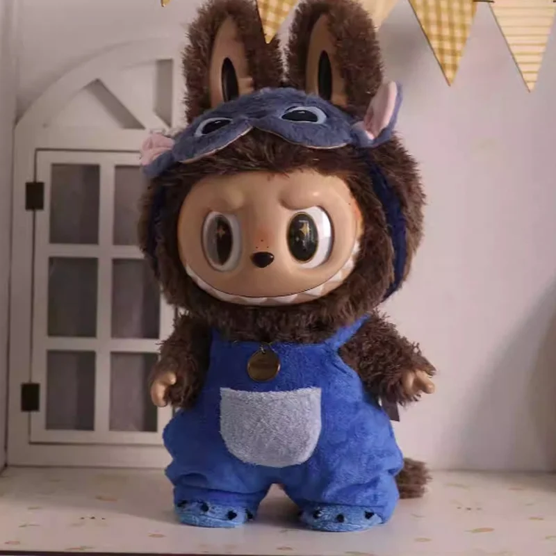 ملابس لطيفة لـ 58 سنتيمتر Labubu Zimomo دمى كبيرة الملابس الكرتون غرزة الملابس مجموعة فستان إكسسوارات دمي مخصص لتقوم بها بنفسك اللعب الهدايا