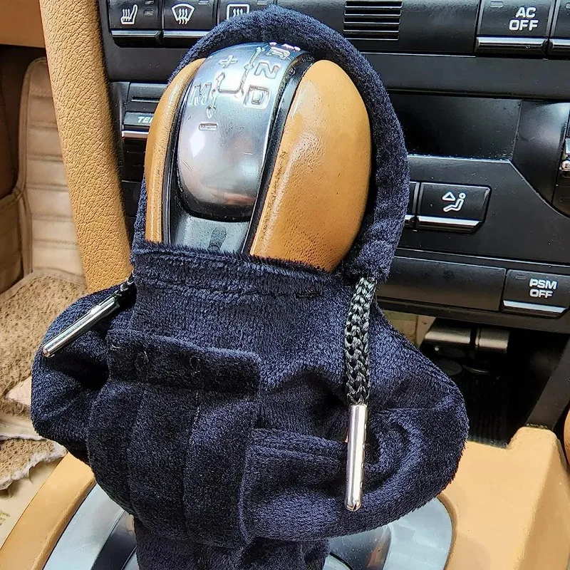 JUSTINLAU Hoodie Car Gear Shift Cove Shift Lever Handle Kit Creative Universal Car Gear Shift Hoodie Cover Decoration Car