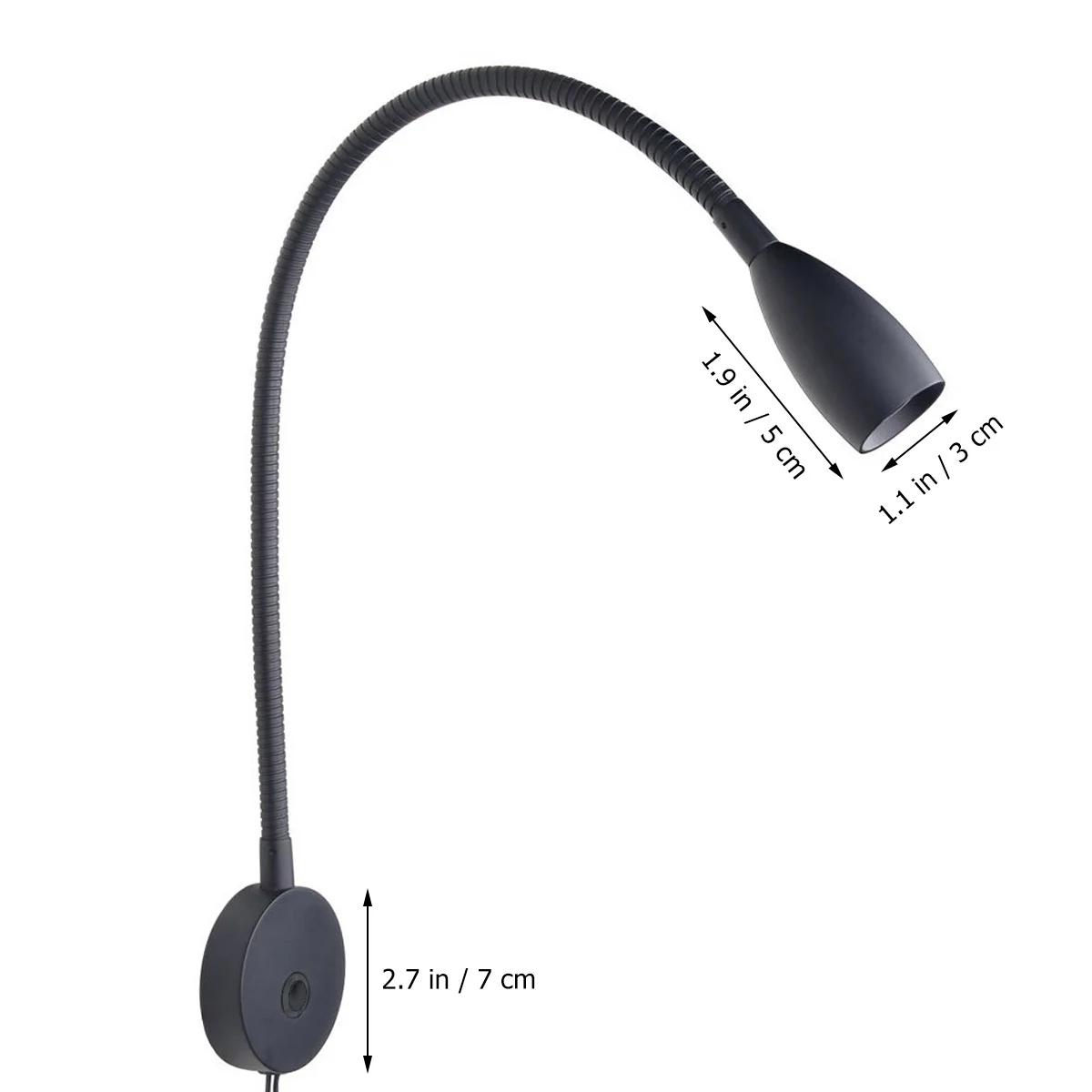 

3W Led Wall Lamp For Reading Spot Light Modern Hose Spotlight Bendable Tube Bright Eye- Home Office Hotel