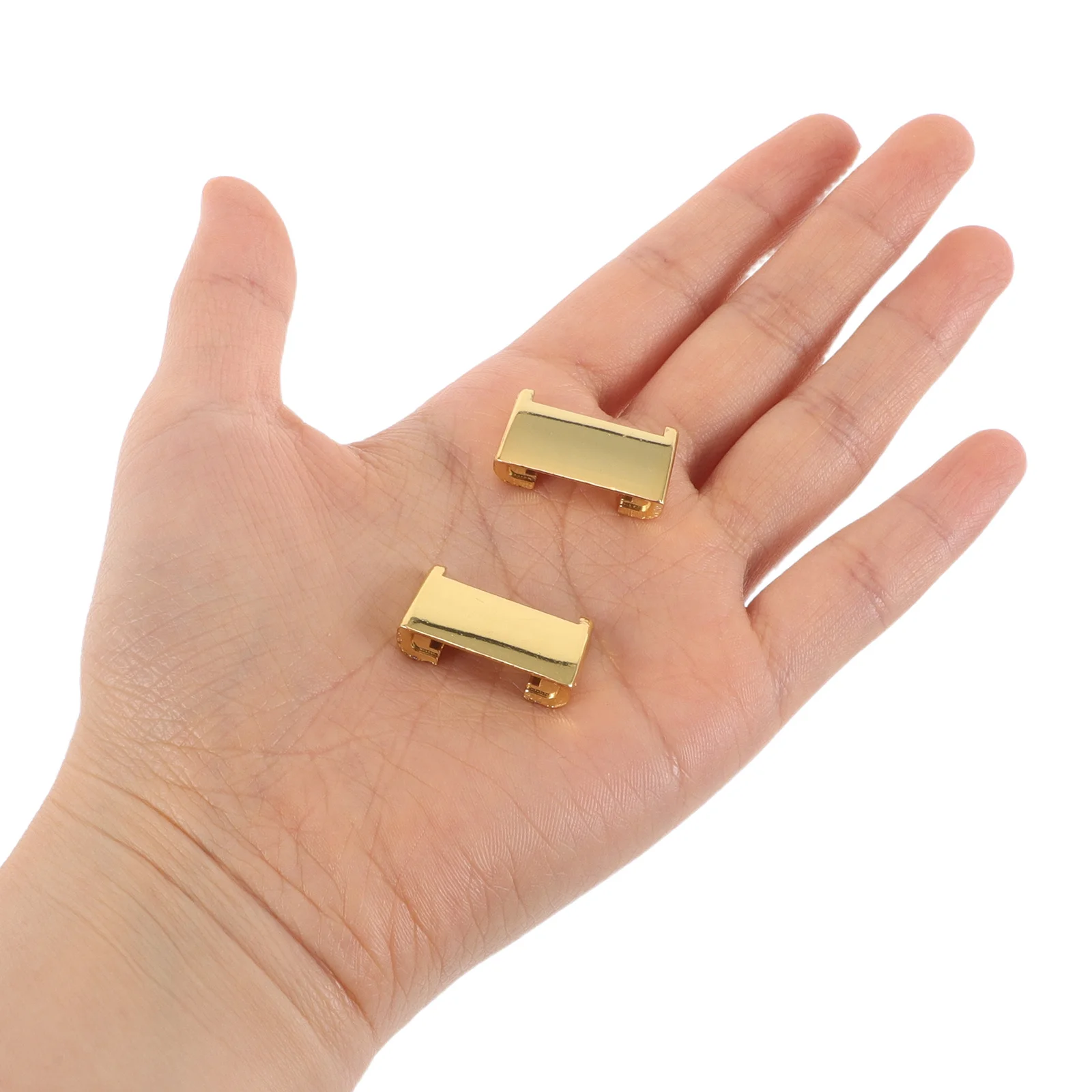 

2 Pcs Watch Strap Adapter Converter Band Connect Clasp Connecting Connection Metal Accessory Connectors