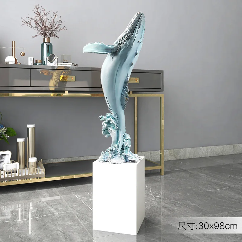 large fibreglass statue whale floor home decorative ornaments blue whale fiberglass resin craft sculpture