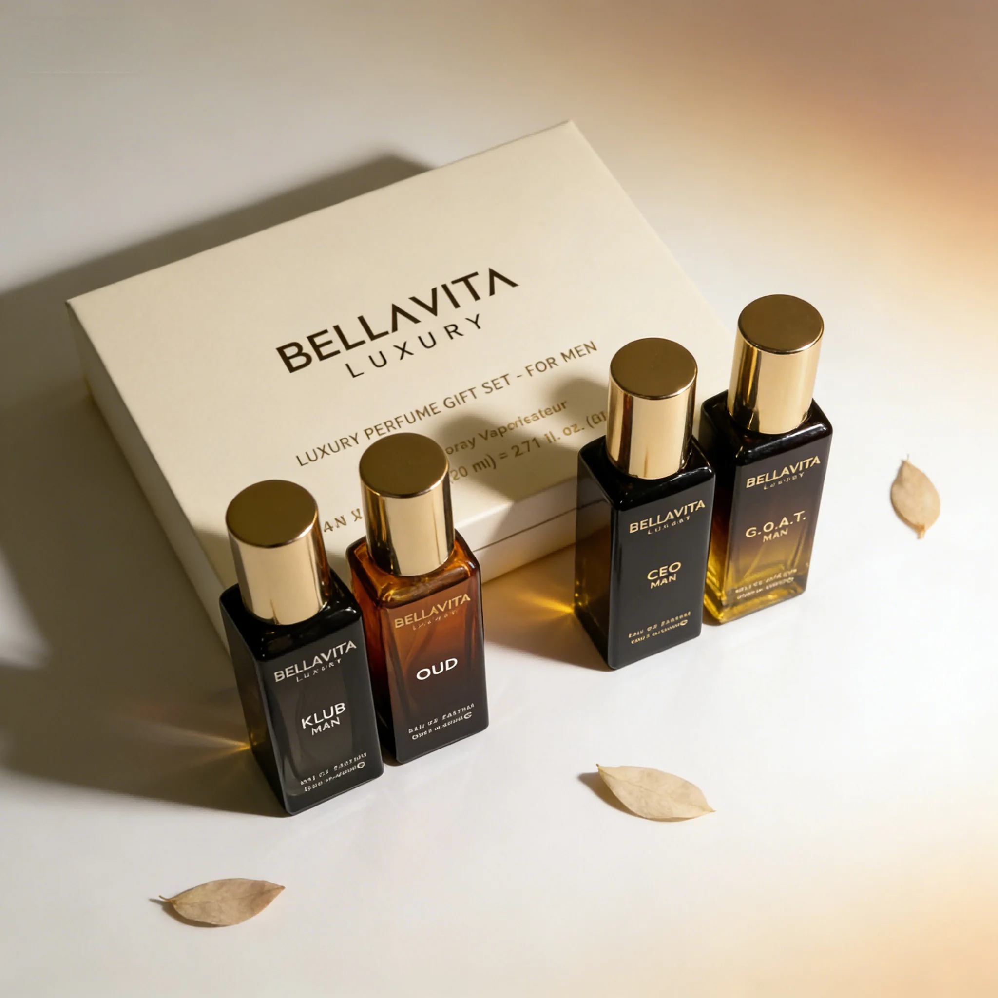 

Bellavita Luxury Men's Perfume Set - Long-Lasting Premium Scents, Great Gift for Birthdays & Holidays
