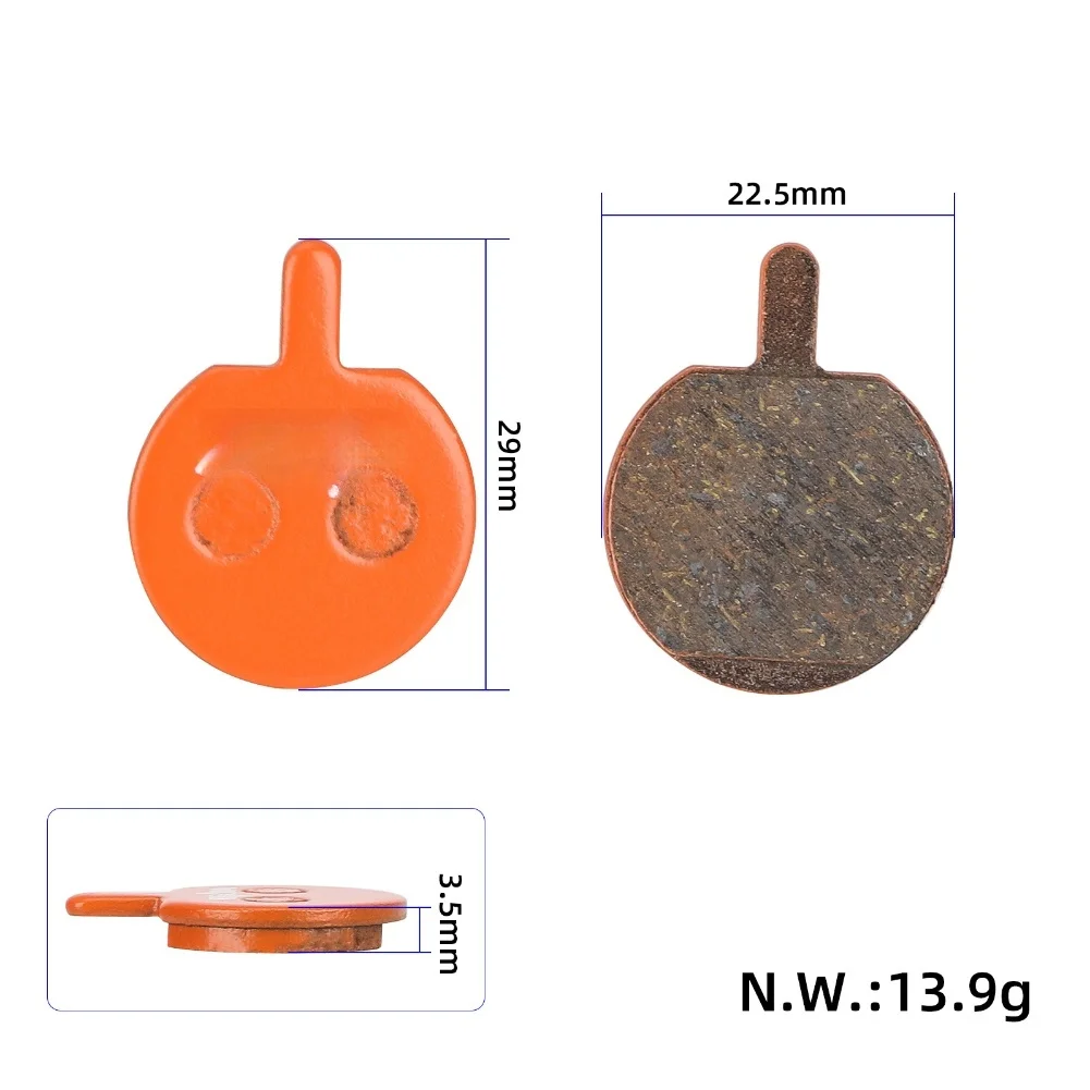 

Resin Disc Brake Pads 2 Pairs For Mountain Bike Bicycles Enhanced Braking Power Low Noise High Temperature Stable Performance