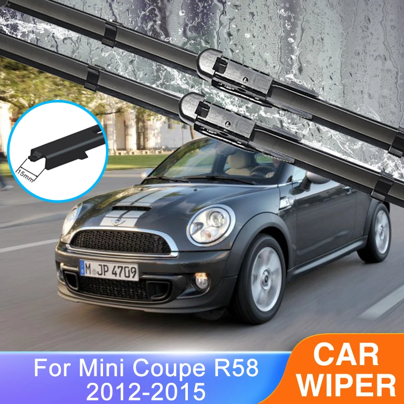 

2x для BMW Mini Coupe Roadster R58 2012 2013 2014 2015 щетки стеклоочистителя, щетки, шайбы, очистка переднего окна, автозапчасти