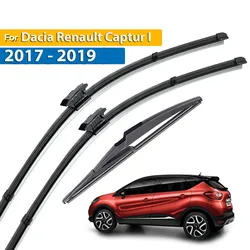 Erick's Wiper Front & Rear Wiper Blades For Renault Captur Kaptur 2016 - 2019 Windshield Windscreen Window Brushes 26