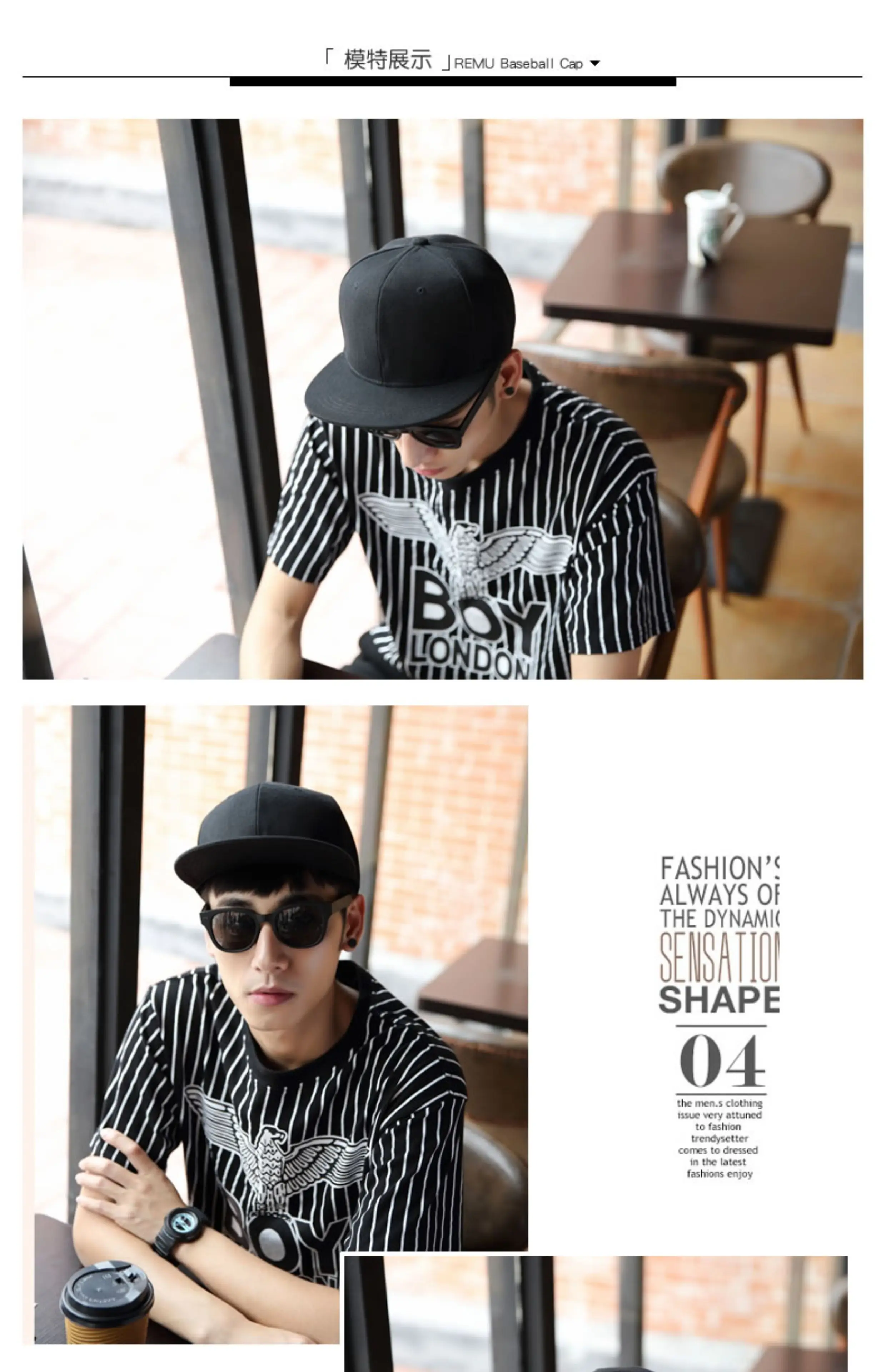 Summer Hip Hop Baseball Cap Men's Flat Brim Snapback Solid Color Casual Streetwear Hat