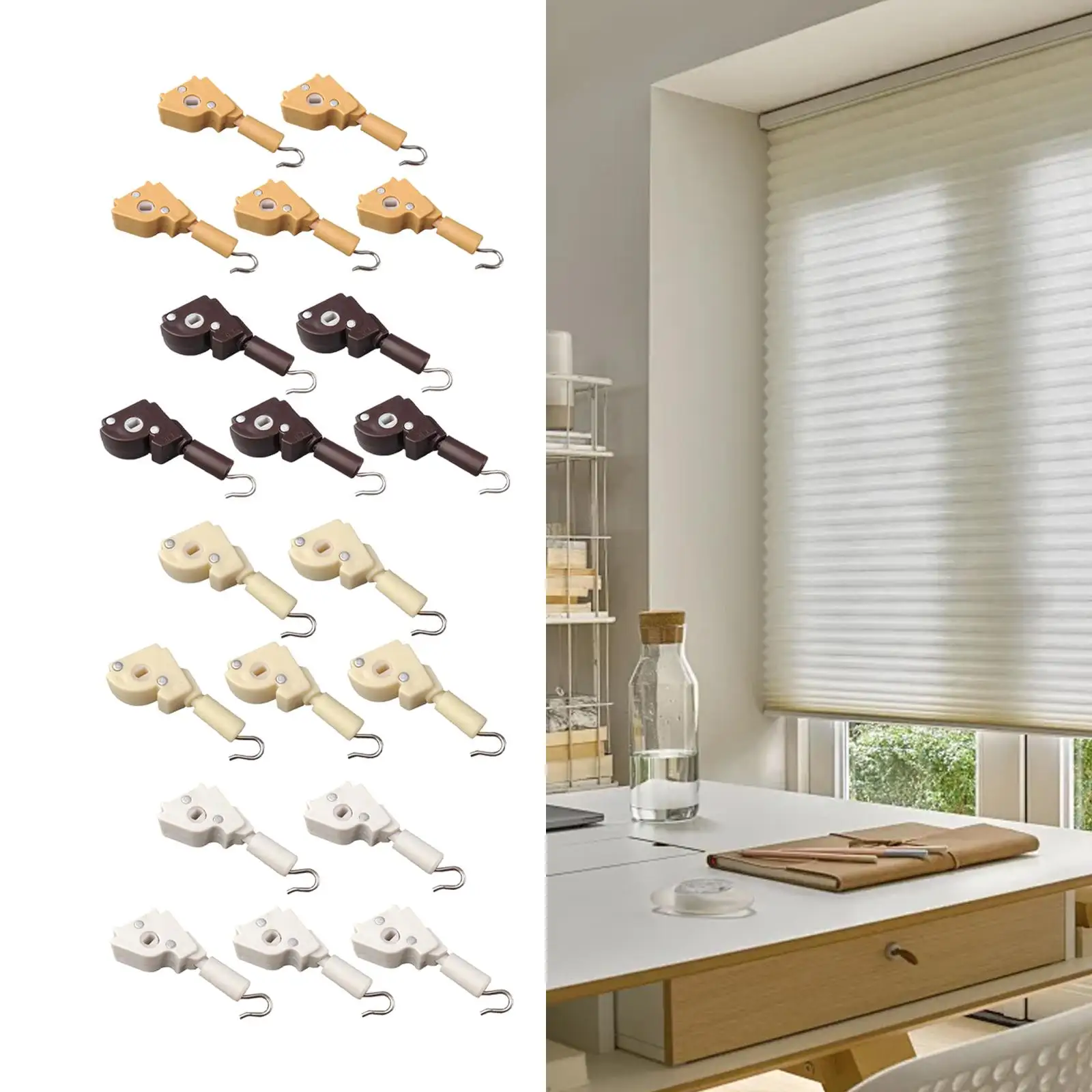 Blinds Controller Low Profile Wand Tilter Square Rod Drive Heavy Duty Tilt Mechanism for