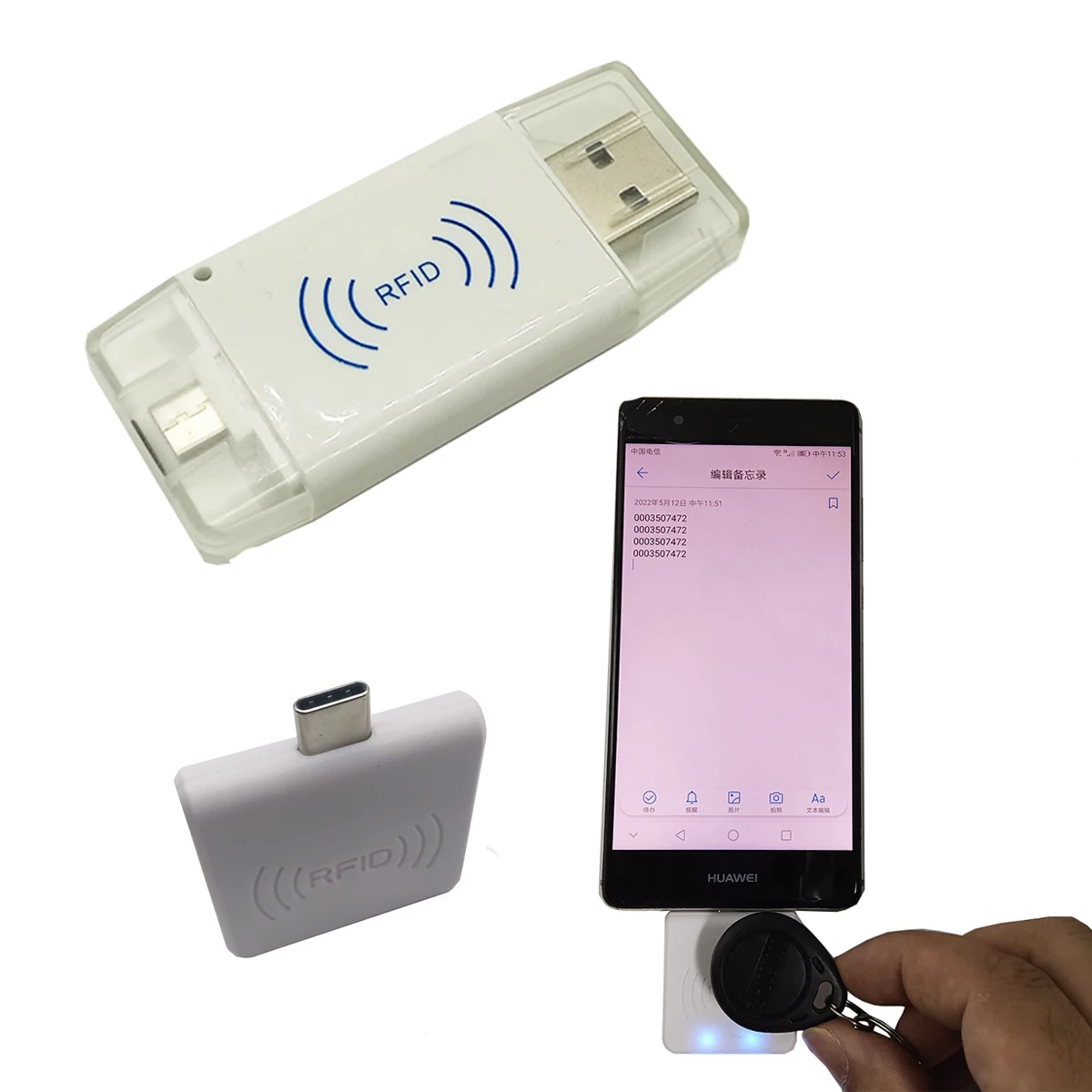 Imagem -01 - tipo c Porta Rfid 125khz ic 13.56mhz Número de Cartão de Leitura Registro Inscrição Atribuir Telefone Leitor de Cartão Inteligente tipo c porta rfid 125khz ic 1356mhz numero de cartao de leitura registro inscricao atribuir telefone leitor de cartao inteligente 01