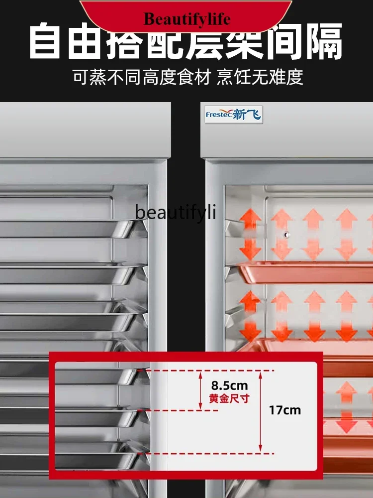 

E132 Коммерческая столовая, булочки на пару, газовый шкаф для пароварки, электрический паровой ящик, большой автоматический пароварка для риса