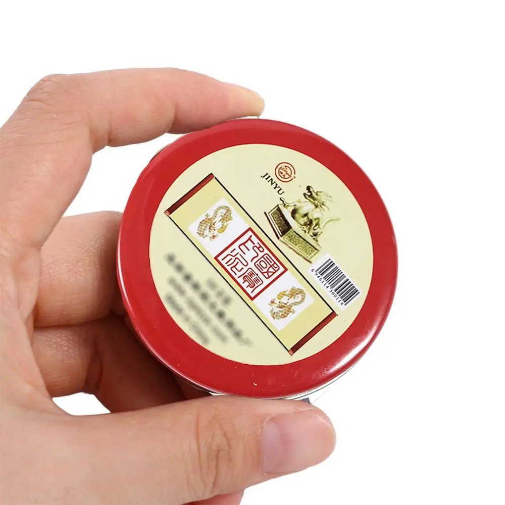 Clear Stamping Mini Fingerprint Ink Pad For Notary Quick-drying Thumbprint Ink Pad Red Color Anti-Fake Signing Inkpad Finance