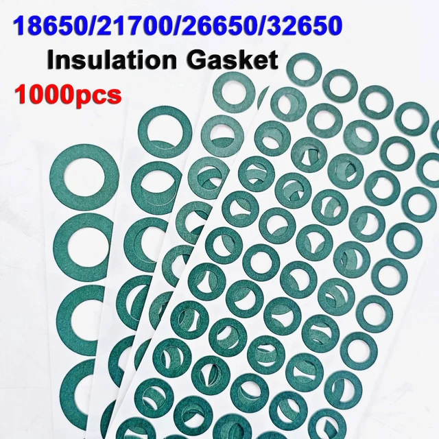 1000 sztuk 18650/21700/26650/32650 uszczelka izolacyjna papier jęczmienny akumulator ogniwo klej izolujący łatka elektroda podkładki izolowane