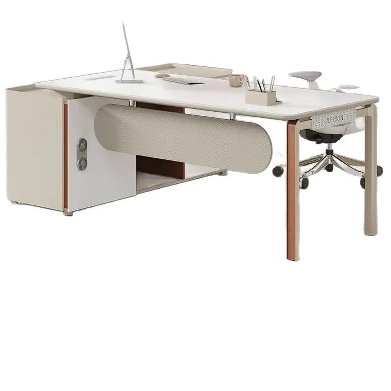 

Современный супервизор, настольный светильник для менеджера босса, роскошный модный стол, одиночный и стулья, большой класс, средний класс