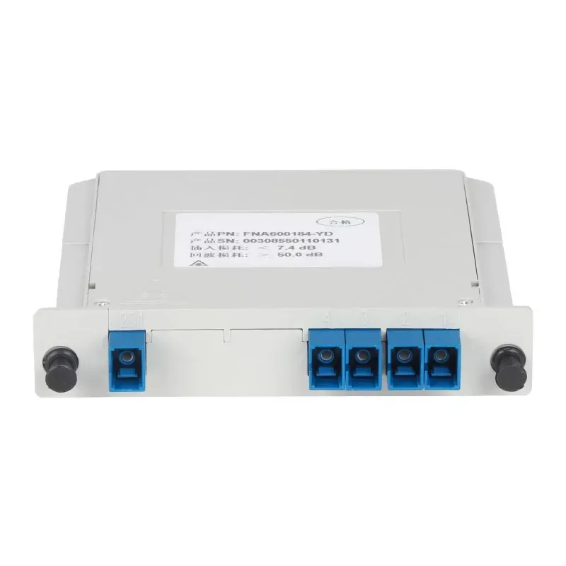 

Optical Fiber Splitter 1-4 1-8 SC UPC/APC Cassette Box Plug-in Type Optical Splitter