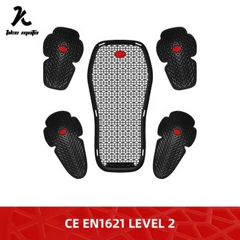 Chaqueta CE nivel 2 para motocicleta, Protector trasero con inserción, armadura de carreras, codo, rodilla, hombro, protección profesional