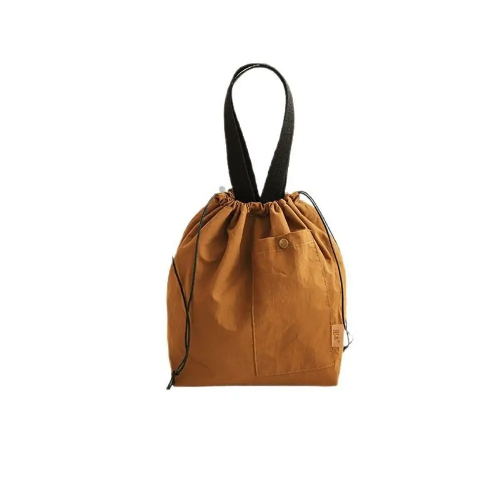 New Nylon Lunch Bags Silver Coating Green Khaki Black Thermal Insulation Bag Large Capacity Refrigerated Bag Outdoor