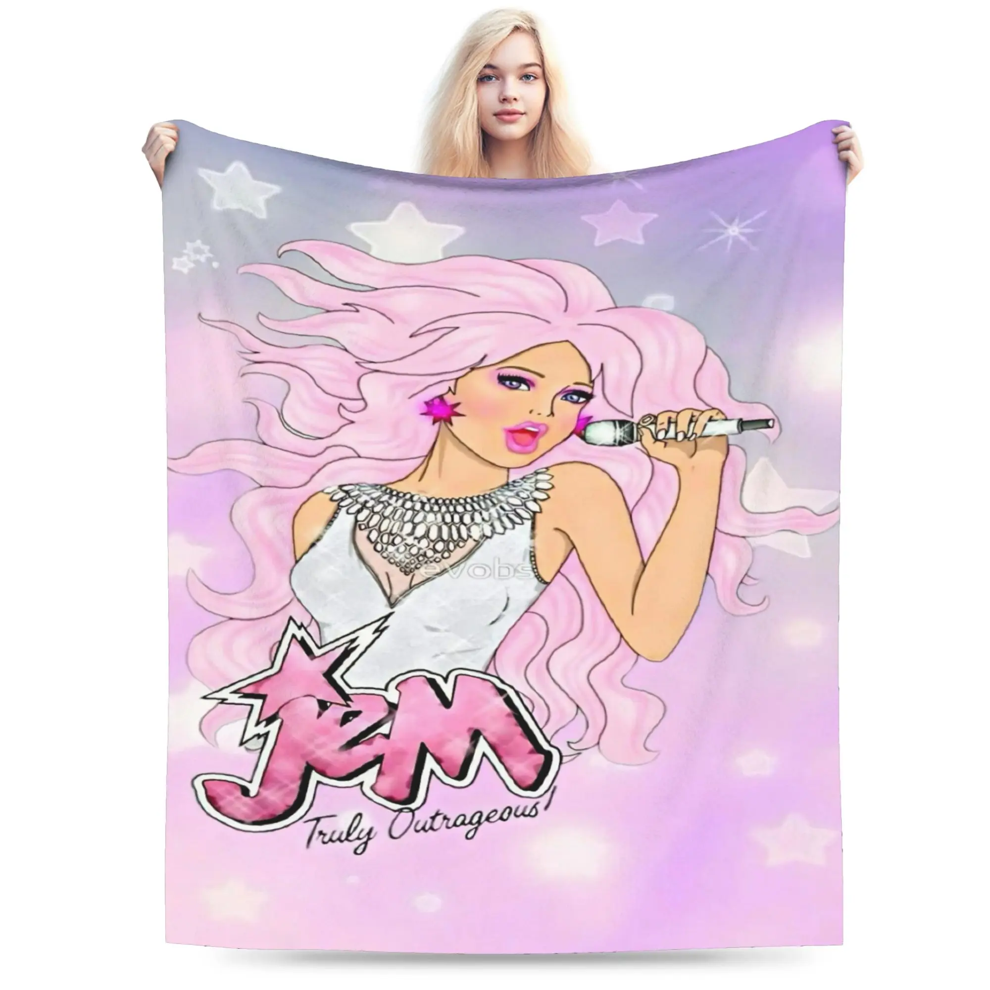 Jem And The Holograms Blankets Super Soft Flannel Novelty Gifts  Throw Blanket Bedspread