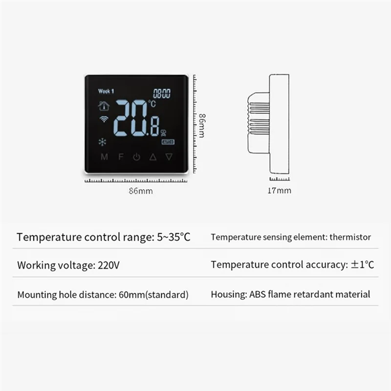 Vendita calda-Tuya Zigbee Wifi Termostato Intelligente Regolatore di Temperatura Domestica Intelligente WIFI Aria Condizionata Riscaldamento a Pavimento Termostato