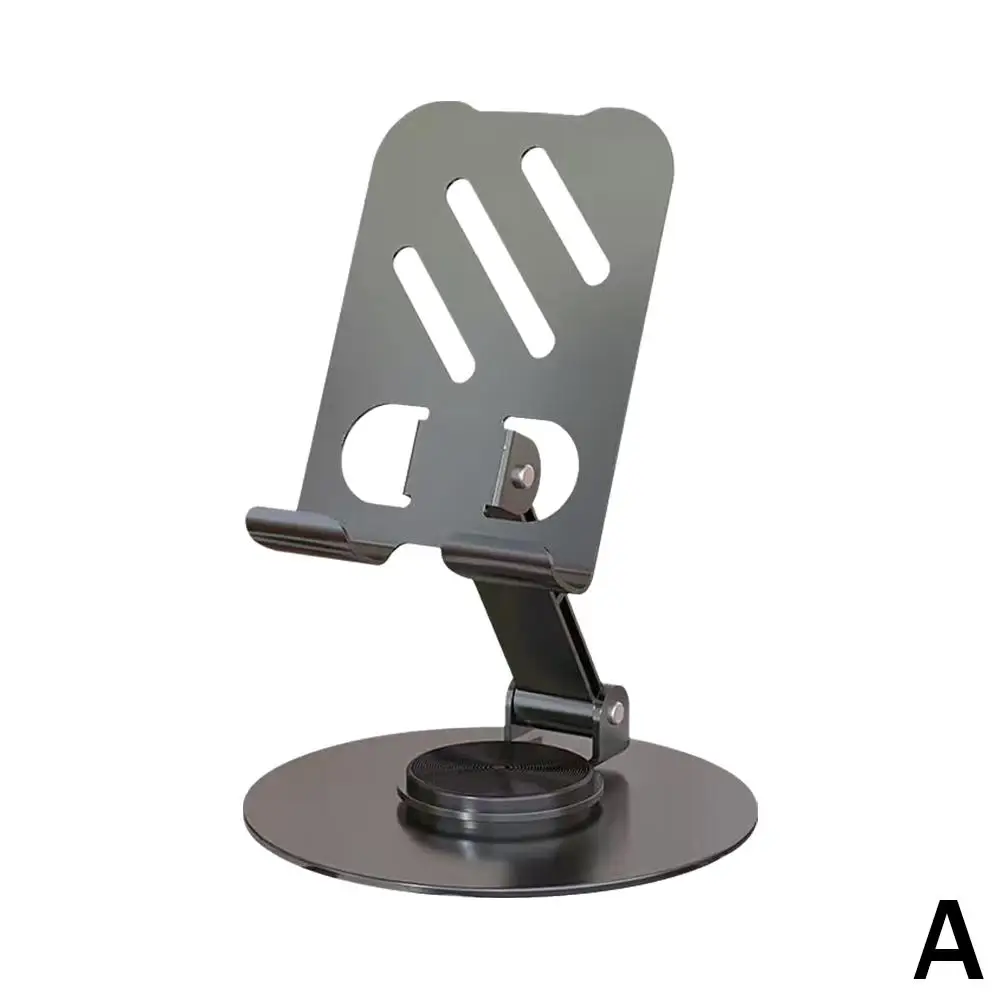 Metal Phone Tablet Holder 360° Rotation Anti Slip Foldable Lazy Portable Adjustable Desktop Brackets Flexible Phone S I4v5