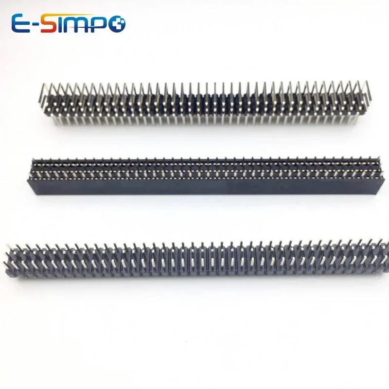5 sztuk 2.54mm 3*40P potrójny rząd prosty 90D kąt prosty R/A Breakaway Rohs złoty PCB męski żeński złącze pinowe 3x40pin — zdjęcie 5