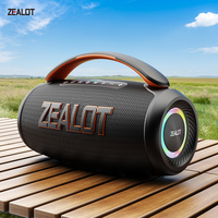 Zealot_P12 Speaker 60W Wireless Bluetooth Speaker with Bluetooth 5.3, Stereo Sound,Comfortable handle,Controllable light