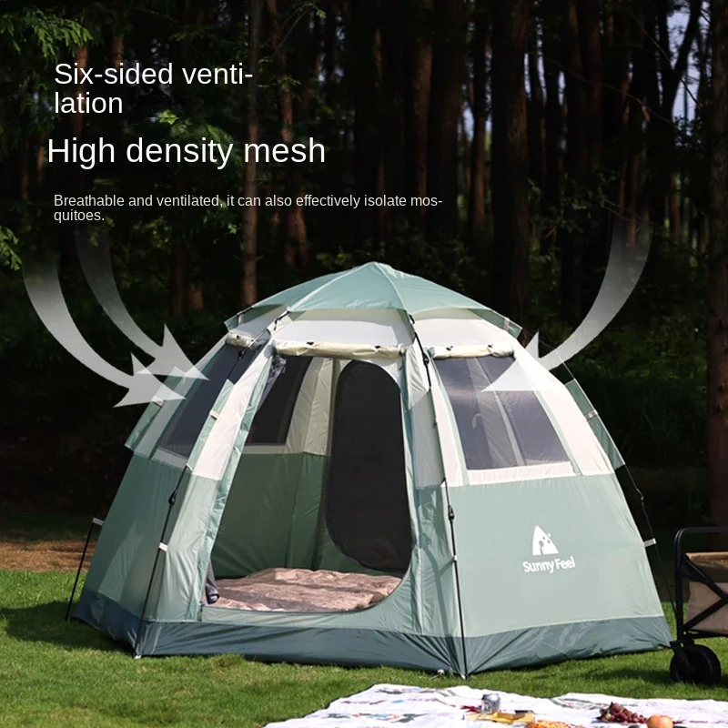 

SunnyFeel outdoor camping hexagonal automatic park tent