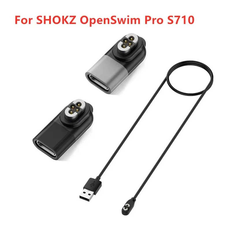 USB Bone Conduction Headphones Charger Headset Accessories Magnetic Charger Type C Adapter 5V 1A for SHOKZ OpenSwim Pro S710