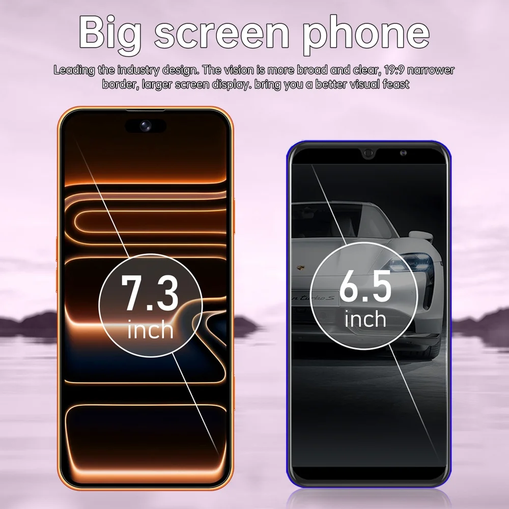 K-Touch Smartphone 5G For M18 Pro Max Smart Mobile Phones 5G Dual Sim Android 22G+2TB 7.3inch Cell Phone 16+48MP Face Unlocked 7800mAh Battery Cellphone
