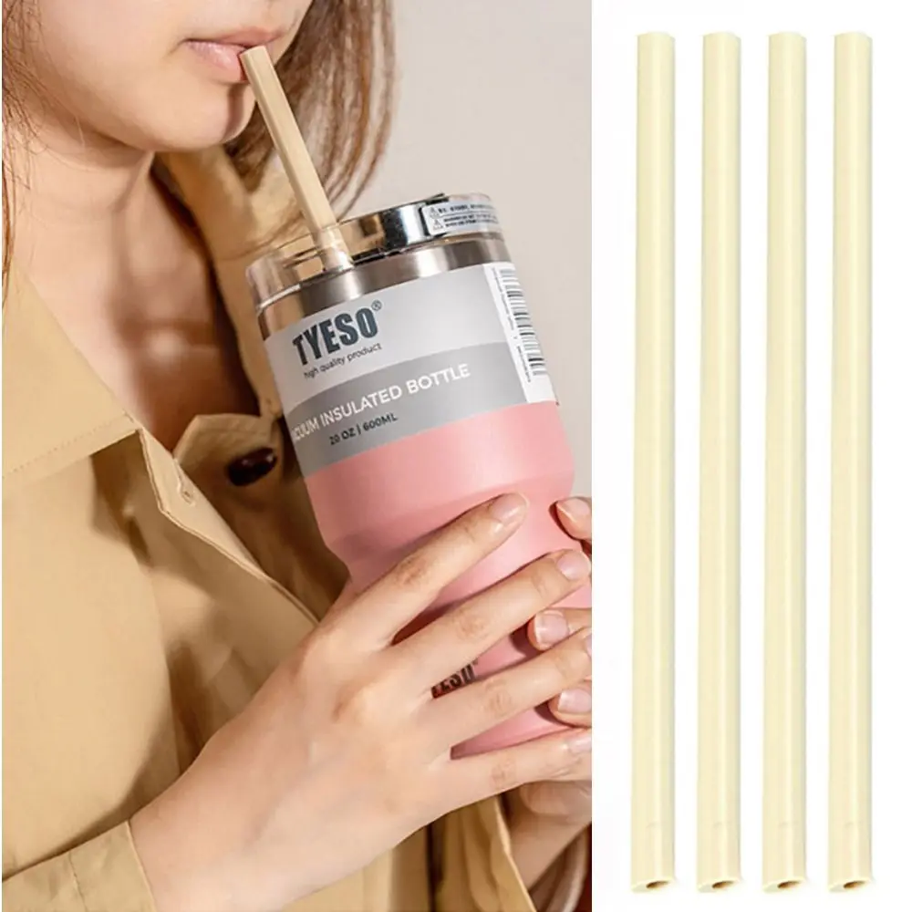 

1/4Pcs Water Bottle Accessory Silicone Straw Replacement Straw for TEYSO Cup TS-8726C/TS-8727C/8766B/8767B 20/30oz 600/900ml