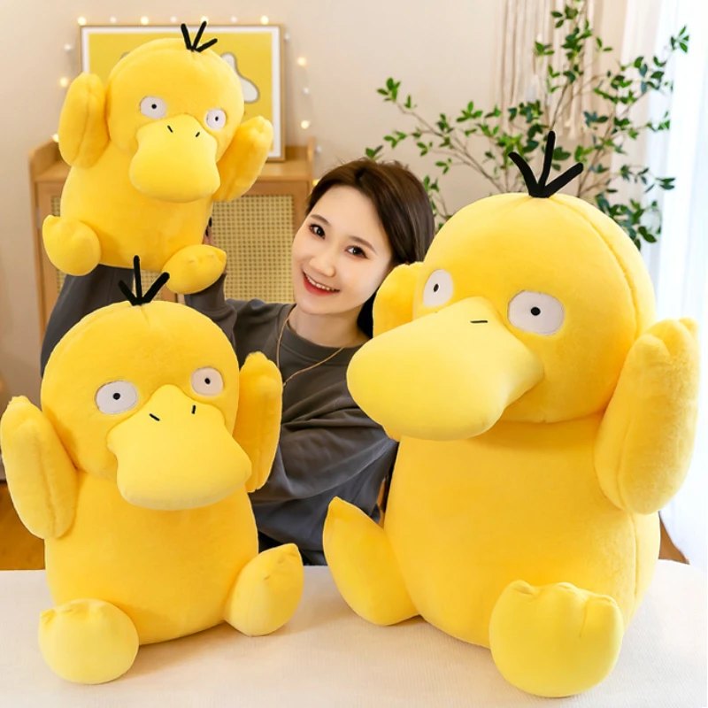 80CM Super Big Size Pokemon Plushies Psyduck Stupid and Cute Stuffed Animal Cartoon Wygodna miękka lalka dla dzieci Prezenty świąteczne