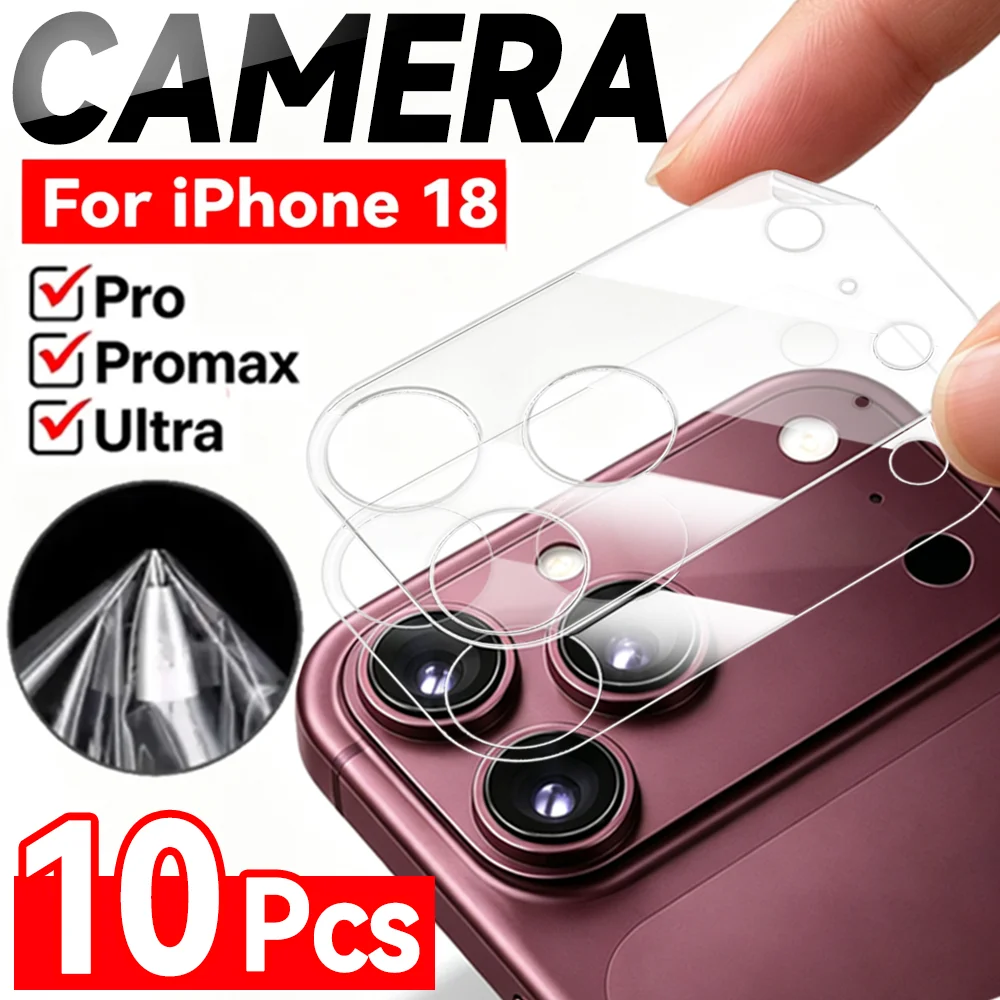 1-10Pcs Soft TPU Hydrogel Film for IPhone 18 Pro Max 18 Ultra Fold Transparent Camera Lens Protector Lens Mount Protective Film