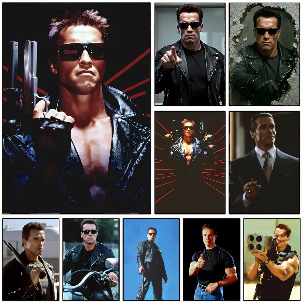iconic actor A-Arnold Schwarzenegger Poster Modern Home Decoration Interior Design & Contemporary Wall Art Collection