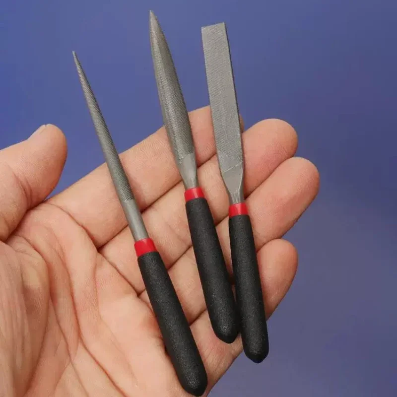 Mini Arquivos de Aço Agulha Plana Meia Redonda Arquivo de Jóias Metal Pedra Vidro Polimento Escultura em Madeira Conjunto de Ferramentas Manuais para Trabalhar Madeira