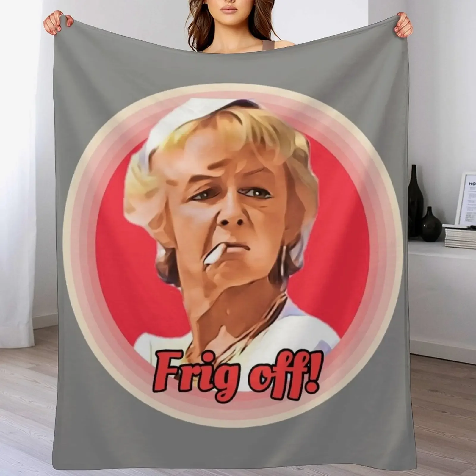 Madge - Benidorm Throw Blanket Warm Plush Fuzzy Blanket for Living Room