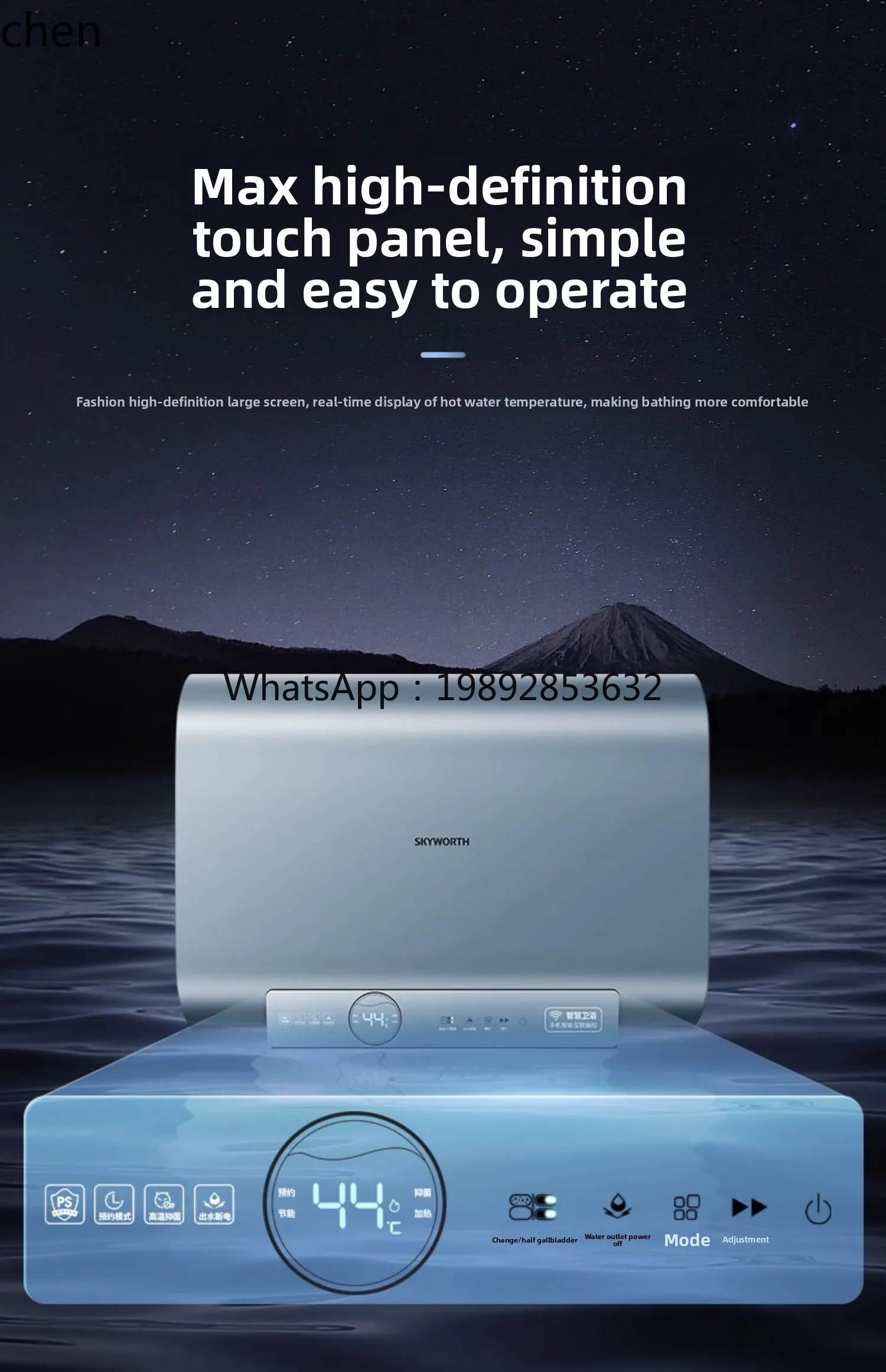 water heater household quick heat water storage type double bile flat bucket large capacity quick heat