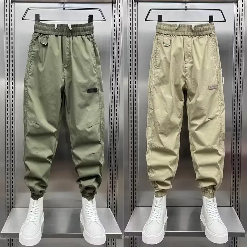 Hip Hop Men's Cargo Pants Sports Drawstring Casual Harem Sweatpants Fashion Harajuku Men's Streetwear Jogging Trousers y2k pants