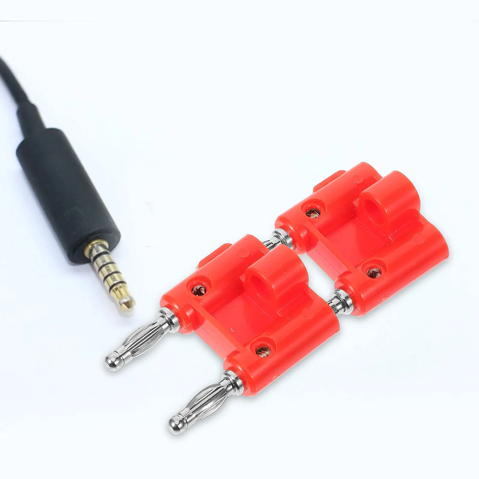 10Pcs Dual Banana Plugs Speaker Connectors Quick Release Design Saves Coded for Organization Compatible with Audio
