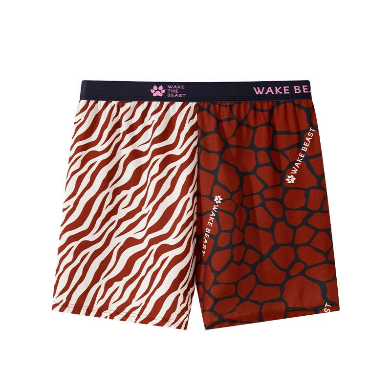 Men's Ice Silk Boxer Briefs, Cooling Breathable Animal Print Underwear Quick-Dry No Ride-Up Trunks for Daily, Gym & Summer Wear view 6