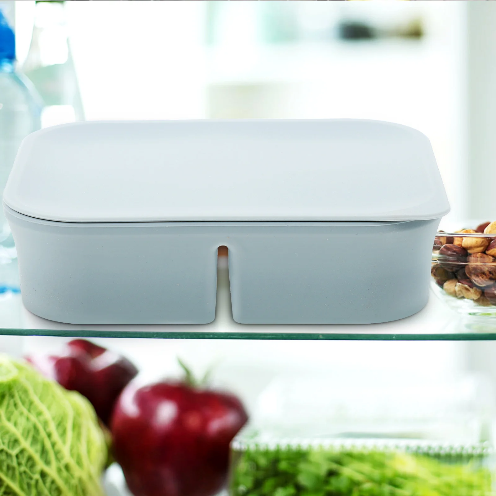 

Snack Divider Box For Kids Bpa-Free Silicone Food Storage Container Reusable Freezer Safe Meal Compartment