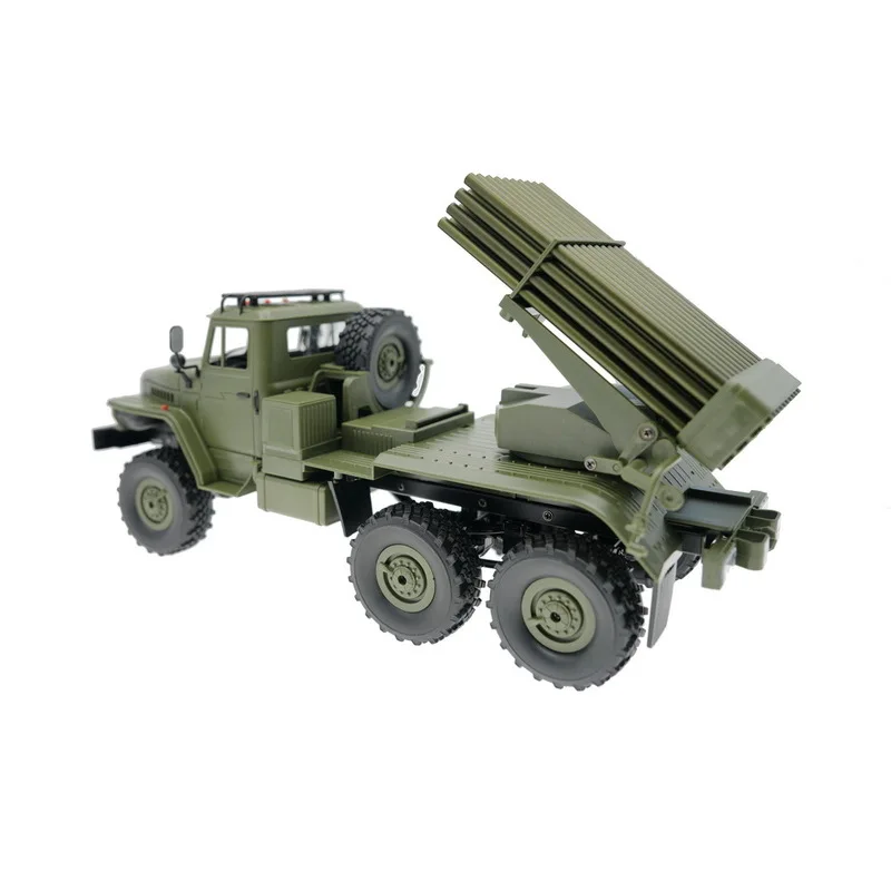 รถบรรทุกบังคับวิทยุ WPL B36-2 ขนาด 1:16 รุ่น BM-21 Grad Rocket Launcher ขับเคลื่อน 4 ล้อ สำหรับขับขี่ออฟโรด ปีนป่ายได้ พร้อมฟังก์ชั่นครบครัน