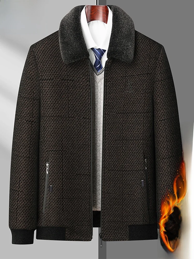 

Хлопковое пальто на подкладке Thiened Fce для среднего возраста и ли, теплая зимняя верхняя одежда, пальто с застежкой-молнией и узором в виде улитки