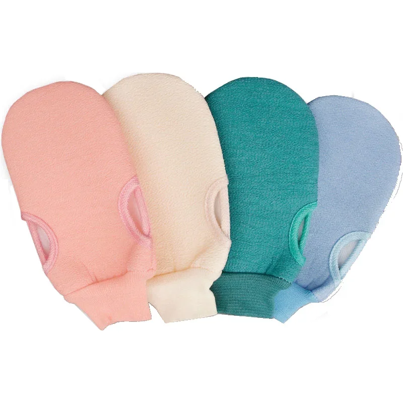 Piezas de baño para exfoliante, limpieza corporal, frotar la piel muerta, guantes para ducha, cepillo corporal, toalla de espuma para SPA, 1 unidad