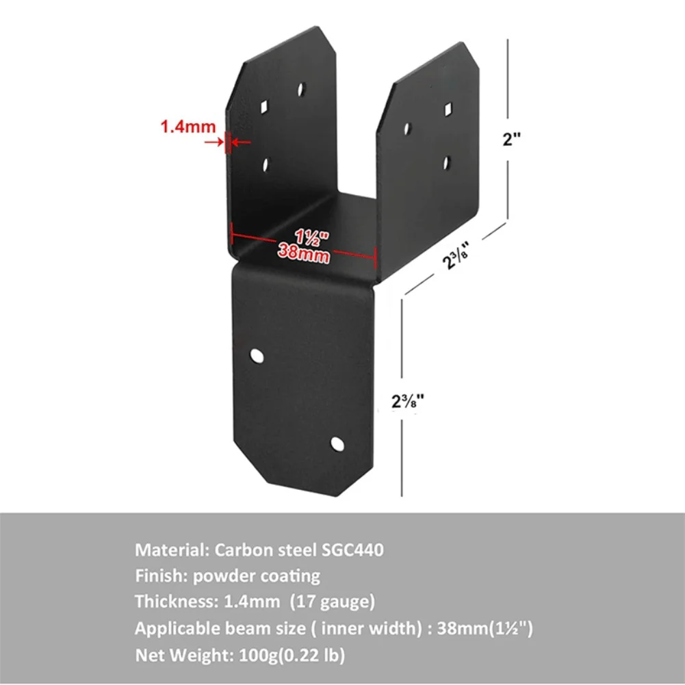 

Connector Hanger Joist Anchor Construction Projects Black Finish Construction Projects Heavy Load Support For Beams