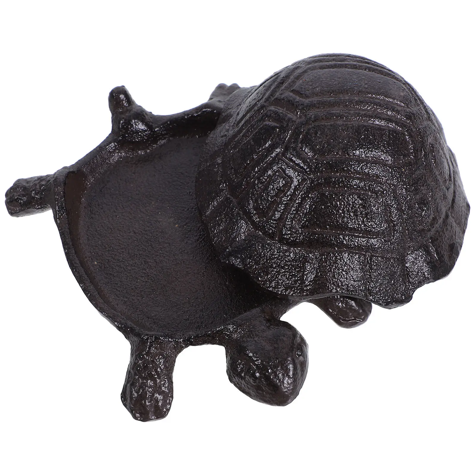 

Cast Iron Turtle Key Holder Decorative Garden Statue Hidden Key Box Large Storage Space Turtle Money Box Secret Hiding Spot