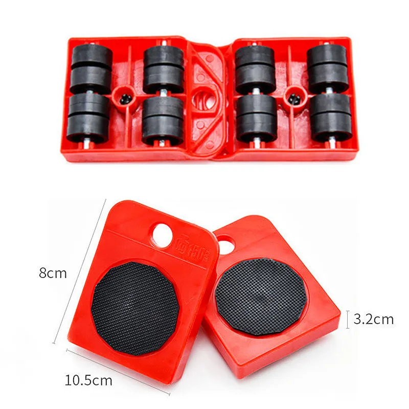 Moves Furniture Tool Transport Shifter Moving Wheel Slider Remover Roller Heavy Furniture Mover Lifting Roller Wheel