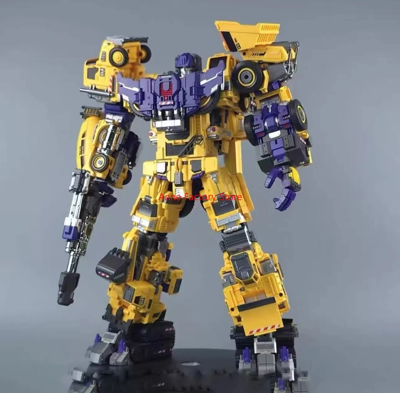 

[IN STOCK ] Mecha Invasion GIANT LEGION Yellow Devastator Scrapper Mixmaster Hook Scavenger Bonecrusher Long Haul Action Figure