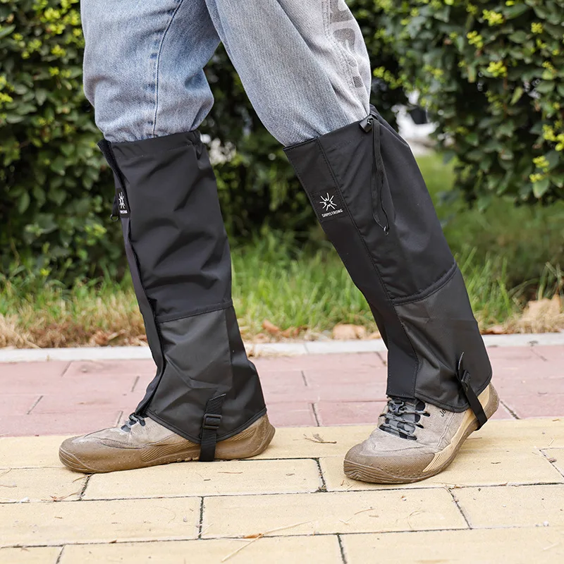 Waterproof Durable Leg Cover Boot Protection Rainproof Strap Long Tube Outdoor Gaiter Hiking Skiing Climbing Trouser Shoes Cover