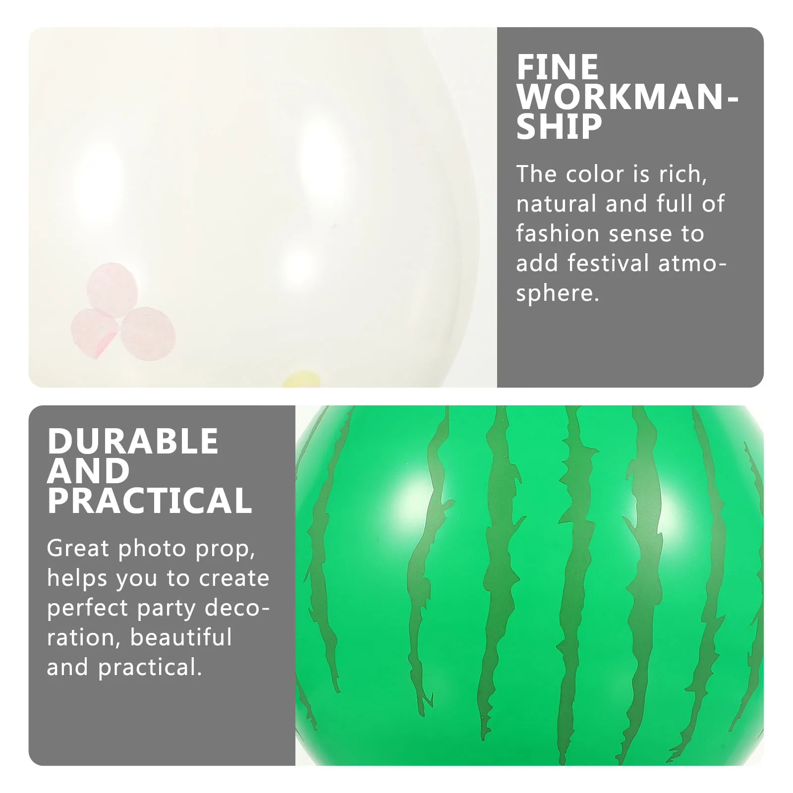 

Watermelon Balloon Set Colorful Latex Balloons Premium Quality Decorations Party Club Hawaiian Theme Garland Kit Balloon