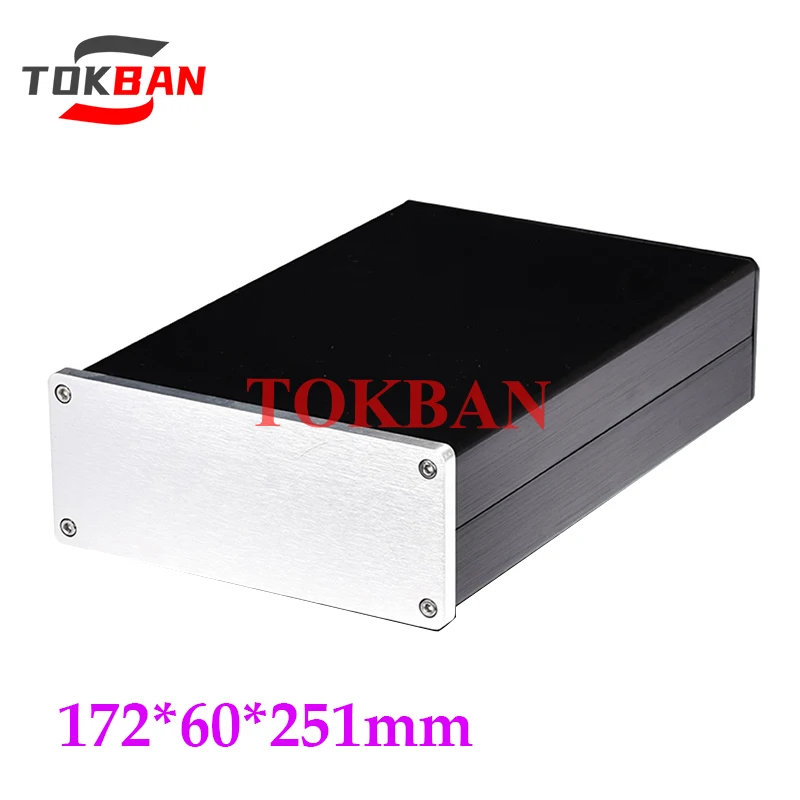 Tokban Audio 1706 172*60*251mm All Aluminium Power Amplifier Chassis Enclosure DIy HIFI Preamplifier Case Shell