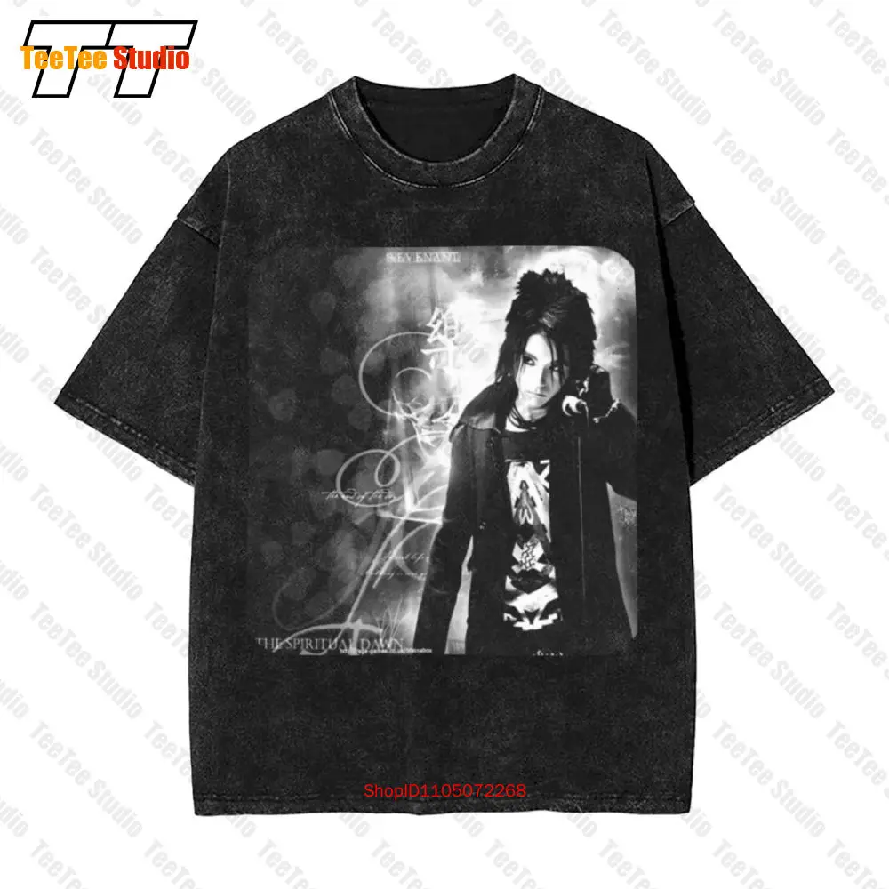 Camiseta vintage de gran tamaño para mujer Lady Fit Tokio Hotel Bill Kaulitz 100 algodón negro Fol Short Sl OUOF